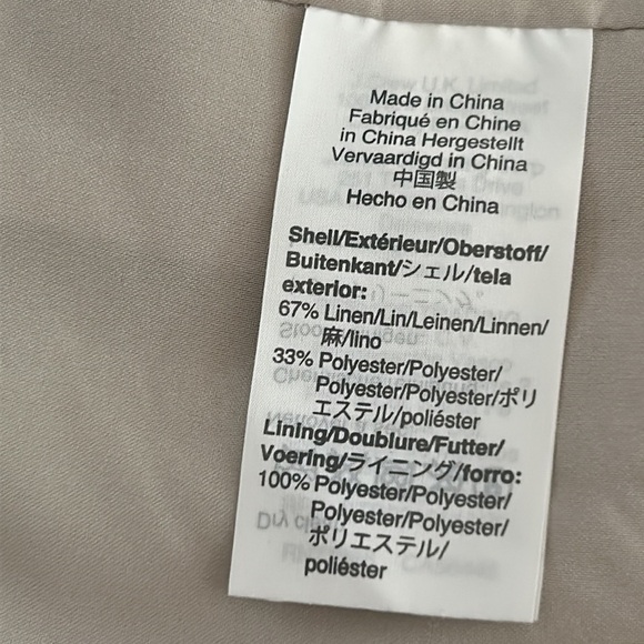 J Crew Parke Linen Blend Jacket Flax Color Size 0P - Picture 4 of 8